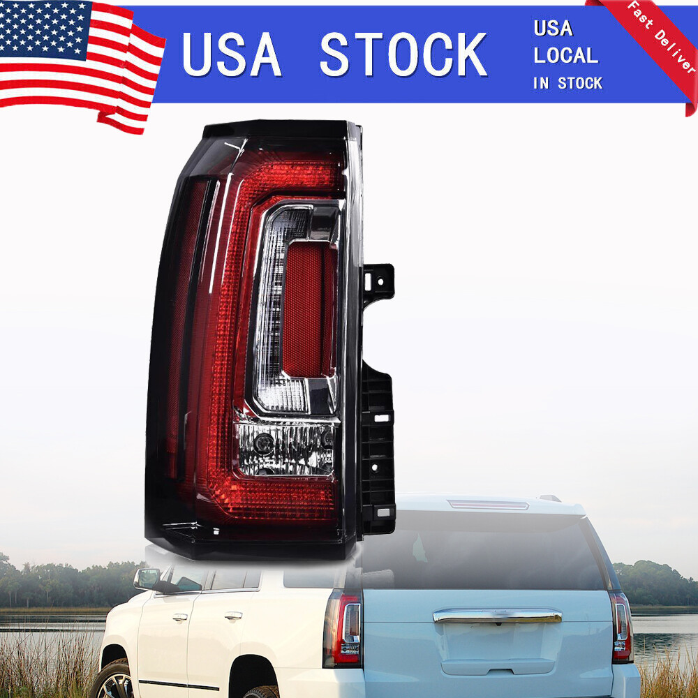 Left Driver Tail Light For 2015-2018 GMC Yukon Rear Brake Taillamps Stop Lights