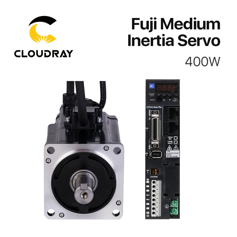 Cloudray Fuji Servo Motor Driver Kit 400W AC 0.637N.m 3000r/min 1.4A GYB201D7-RC