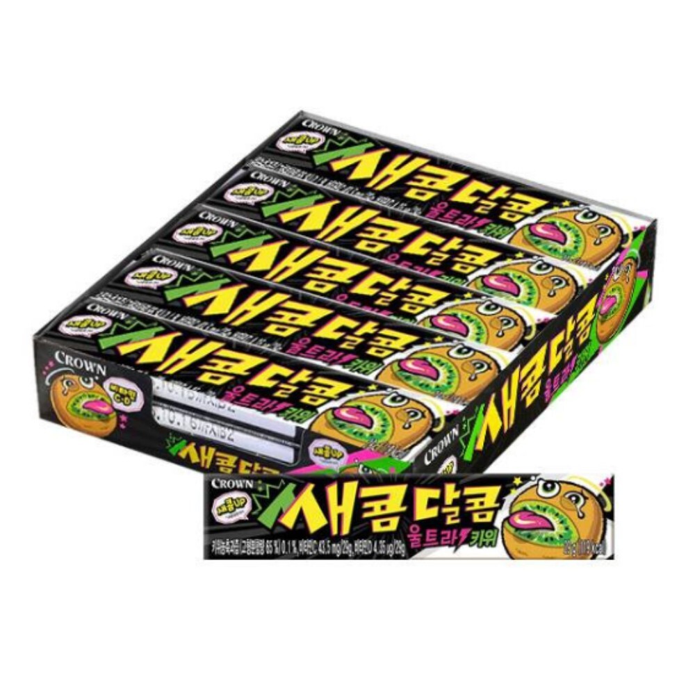 Crown Sweet and Sour Ultra Kiwi Chewy Candy Korean Sweets | eBay