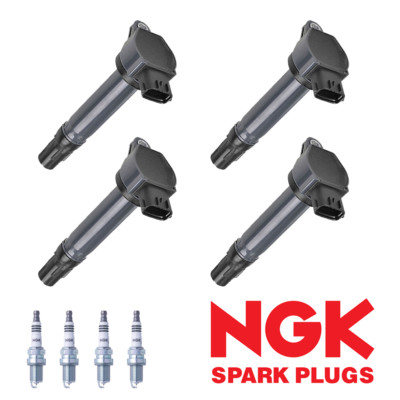 4x Ignition Coil & 4x NGK Spark Plugs for 2011-2018 Mitsubishi Outlander Sport