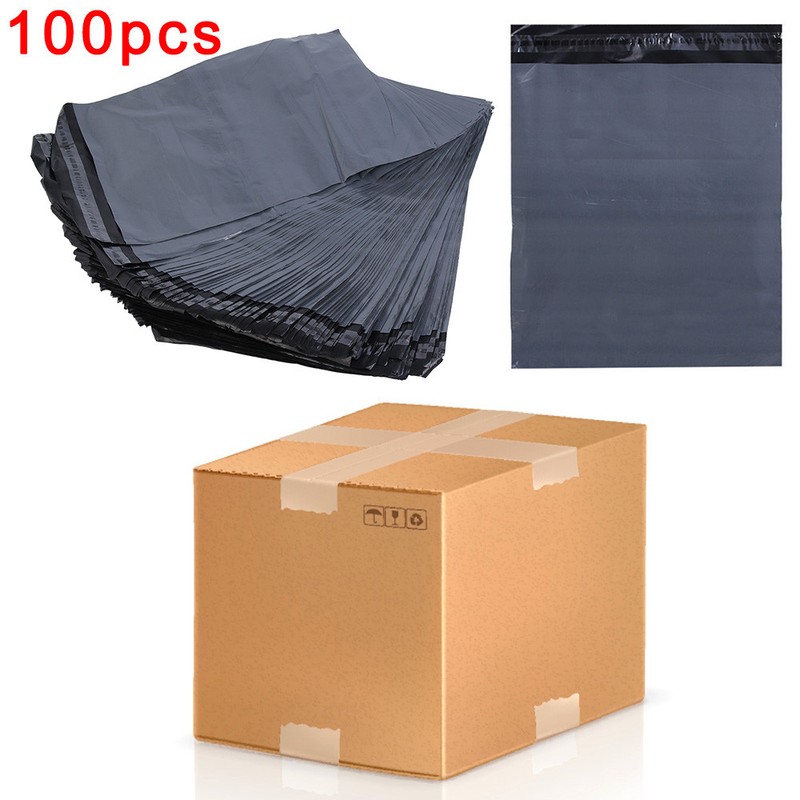 10 BAGS 4/" x 6/" STRONG POLY MAILING POSTAGE POSTAL QUALITY SELF SEAL GREY