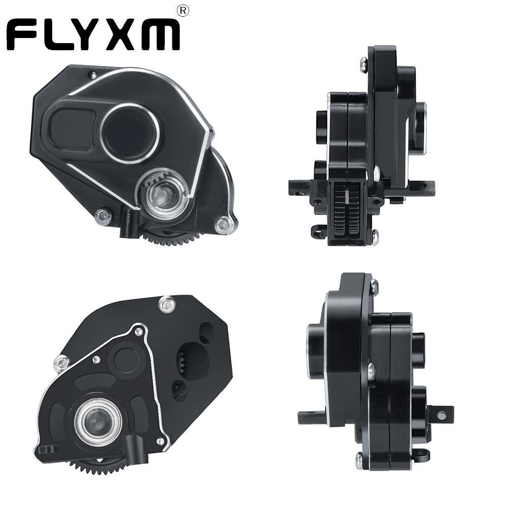 FLYXM Metal 2-Speed Transmission Gearbox w/Gear for 1:24 RC Crawler Axial SCX24