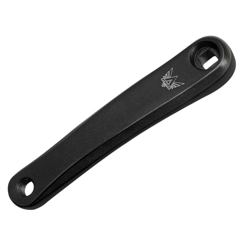 Left Hand Bike Crank Arm Crank Conical Square Taper 170mm Aluminium Alloy Black
