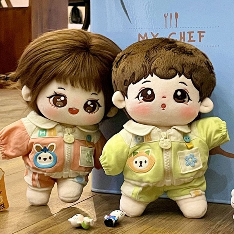 Animal Pattern Doll Zip Jacket for 20cm Doll/Cotton Stuffed Dolls 20cm Doll