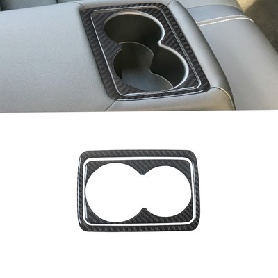 2Pcs For Honda Accord Sedan 08-12 Carbon Fiber Rear Water Cup Holder Frame Cover