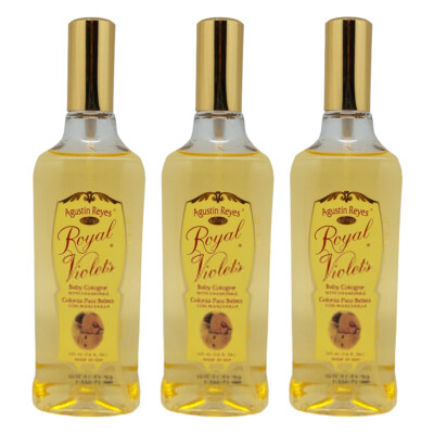 Royal Violets Baby Cologne. Chamomile, Mild & Long Lasting 7.6 Fl Oz. Pack of 3