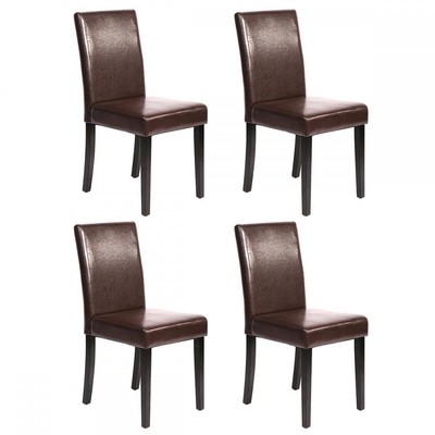 Set of 246810 pcs BlackBrown Leather Elegant Design Dining Chairs Home U42