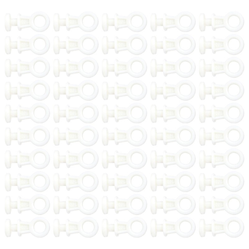 50 Pcs Plastique Raille Rideau Roulette Pour Rideaux Accessoires