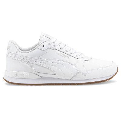Puma St Runner V3 Lace Up  Mens White Sneakers Casual Shoes 384855-05