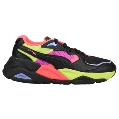Puma Trc Mira Bright Lace Up Womens Black Sneakers Casual Shoes 387320-01