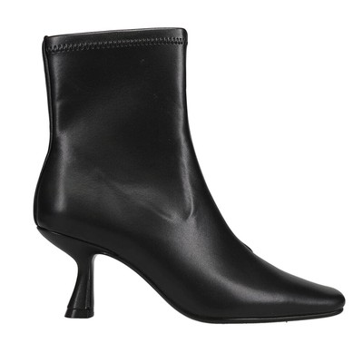 Pre-owned Vaneli Gabris Stretch Square Toe Booties Womens Black Casual Boots 313719-001