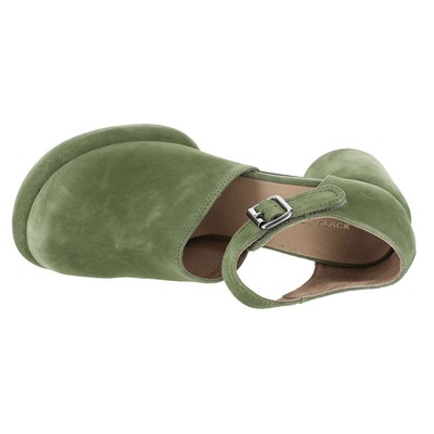 Pre-owned All Black Mod Jane Women's Pump In Green