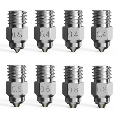  Bi- High-end Nozzle Kit 8PCS Bimetallic for Smooth Feeding C0F4