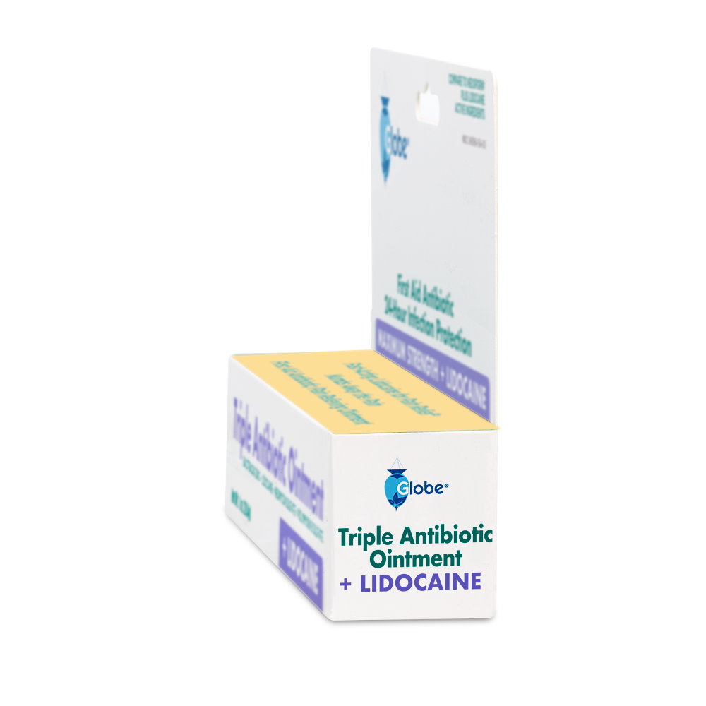 Globe First Aid Antibiotic Ointment + Lidocaine 1 Oz -  2 Pack