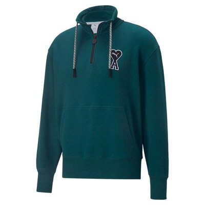

Puma Ami X Half Zip Толстовка мужская зеленая 53599324, Зеленый