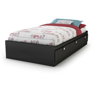 South Shore Kids Bed 3-Drawer Twin-Size Clean Design Storage