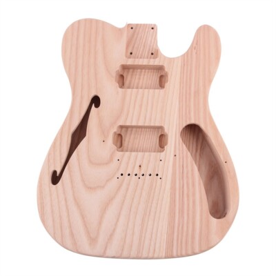 DIY Electric Guitar Kit A Set CR Guitar Parts White Pickguard Ash Body