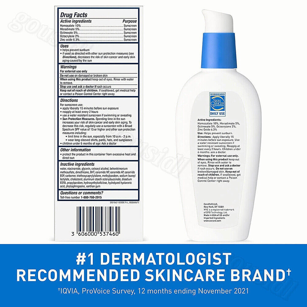 CeraVe  Facial Misturizing Lotion PM Suit All Skin US Stock