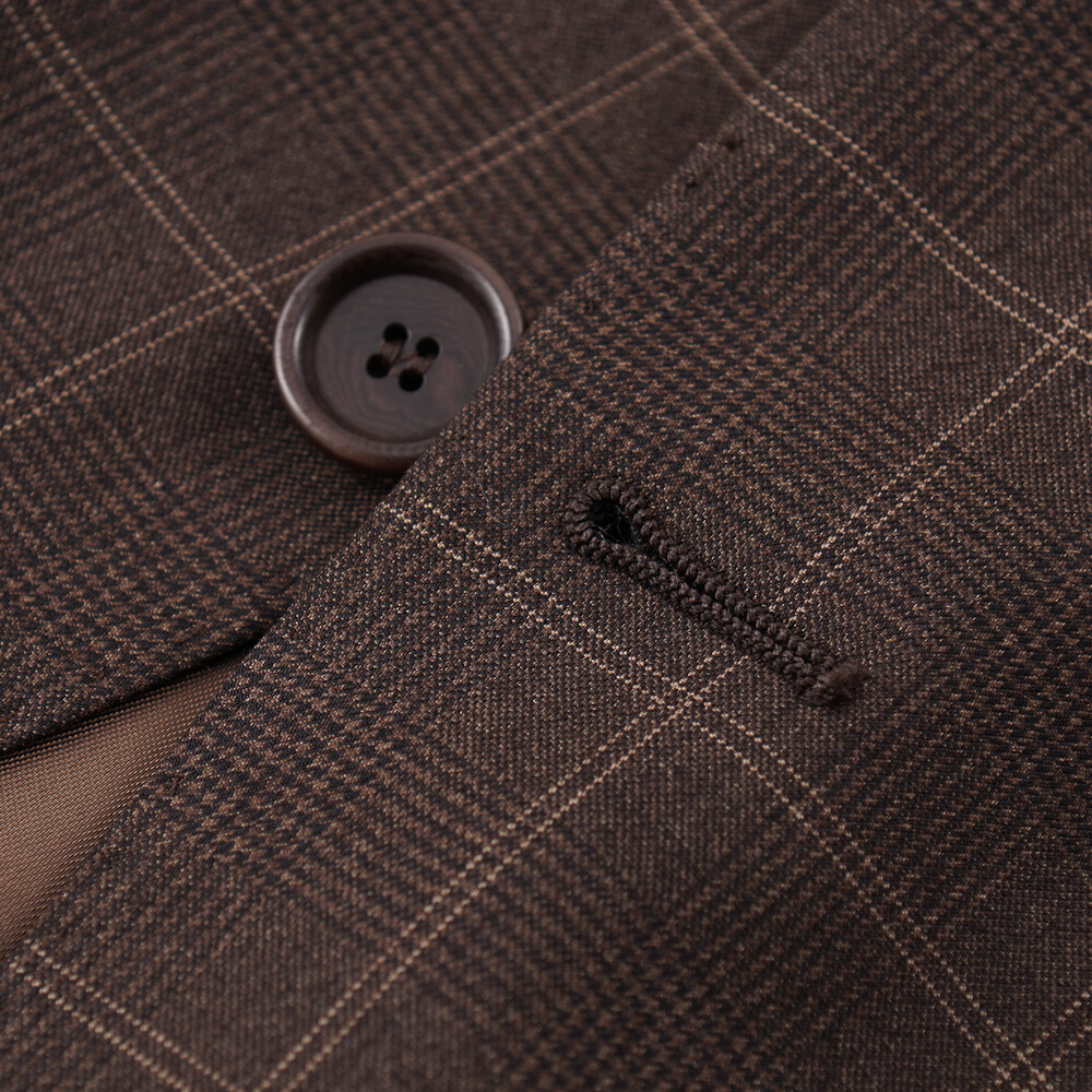 Pre-owned Sartoria Partenopea $3095  Modern-fit Wool And Silk Sport Coat 40 R (eu 50) In Brown