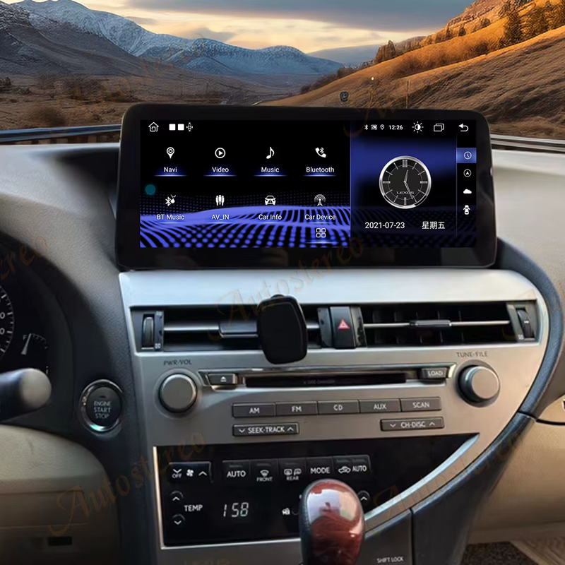12.3 Carplay For Lexus RX270 RX450H RX 2009-2015 Android 14 Car Multimedia Playe