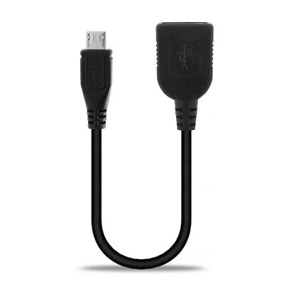 Micro USB Host Kabel für ZTE Nubia Z5S OTG Stecker On The Go PVC schwarz