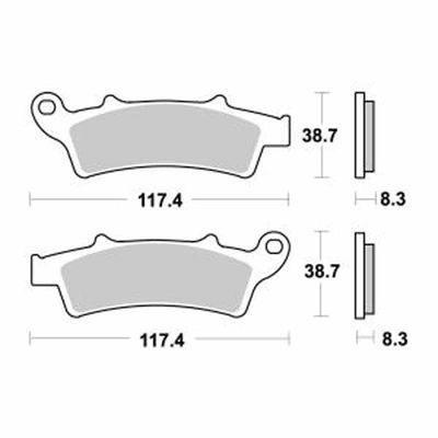 667946 Coppia Pastiglie Freno Anteriori Originali Aprilia Scarabeo Light 125 200