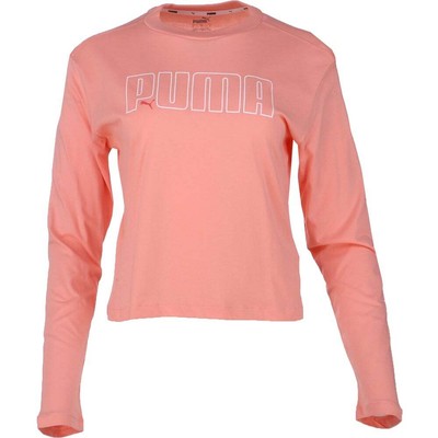 

Женские розовые повседневные топы Puma Iconic с круглым вырезом и длинными рукавами 67152904, Розовый
