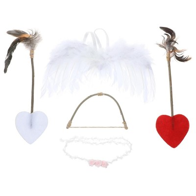 Baby Angel Wings Cupid Costume for Girls Newborn Outfit Scarf Suite