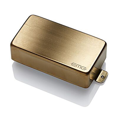 EMG 81 Active Ceramic Guitar Bridge Humbucker Pickup, Brushed Gold