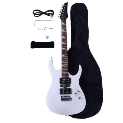 Glarry Electric Guitar Beginner Kit 39 Inch Full Size White