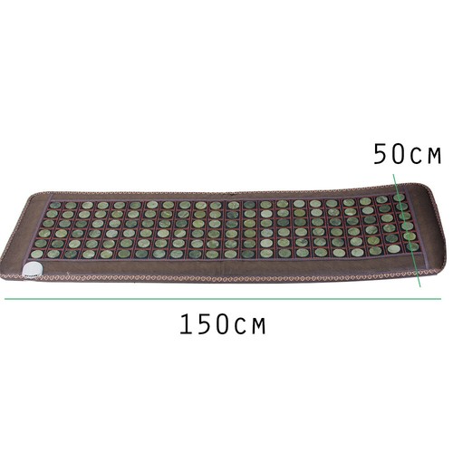 2xStone heating mat Tourmaline Natural Jade Negative Ions InfraRed Pad Device US