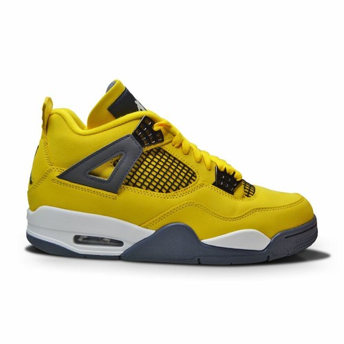 

Мужские кроссовки Nike Air Jordan 4 Retro CT8527 700 Tour Yellow Dark Blue Lightening 2021, Желтый