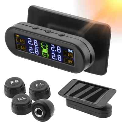 Tire Pressure Monitoring System Temperature Warning Fuel Save 4 External Sensors