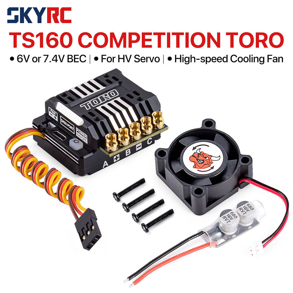 SKYRC TORO TS160 160A Brushless Sensored ESC w/6V/7.4V BEC f