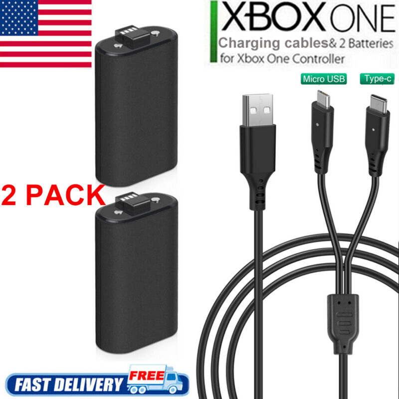 Rechargeable Battery Pack For Xbox One/Xbox Series S X Controller Charging Cable