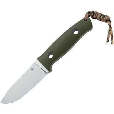 Black Fox Vesuvius Fixed Knife D2 Tool Full Tang Blade OD Green G10 BF-710D2 OD
