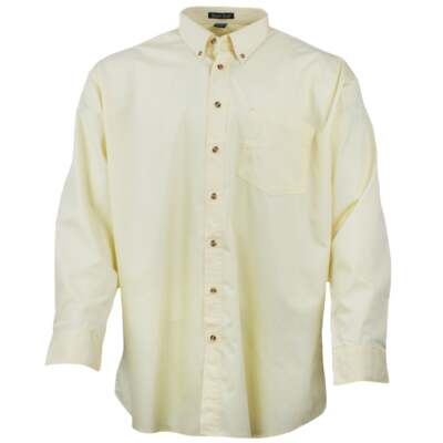 

Rivers End Ezcare Woven Long Sleeve Button Up Shirt Mens Yellow Casual Tops 735, Желтый, River's End Ezcare Woven Long Sleeve Button Up Shirt