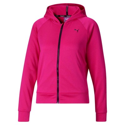 

Puma Fit Tech Knit Full Zip Hoodie Женская розовая повседневная спортивная верхняя одежда 5240846, Розовый, Puma Fit Tech Knit Full Zip Hoodie