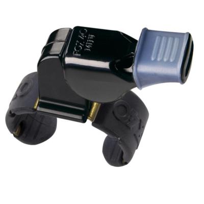 Fox 40 Mini CMG Fingergrip Whistle Rescue Safety Alert Referee BLACK BEST VALUE!