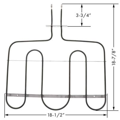 Range Oven Bake Unit Heating Element for Whirlpool Kitchenaid 74011117 W10276482