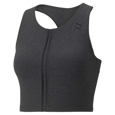 

Спортивная майка Puma Exhale Cut Out Cropped Crew Neck Женская черная 52221201, Черный