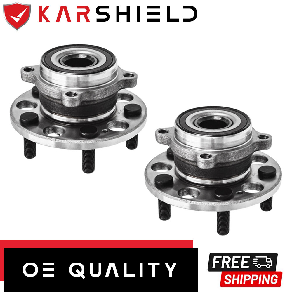 2x 512526 Rear L/R Wheel Bearing and Hub Assembly for 2014-2020 Acura RLX - AWD