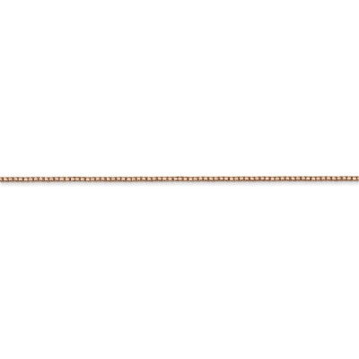 Pre-owned Superdealsforeverything Real 14kt Rose Gold 18 Inch .9mm Box Link With Lobster Clasp Chain; 18 Inch In Pink