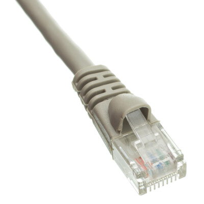 Snagless Shieled 10 Foot Cat5e Gray Network Ethernet Patch Cable
