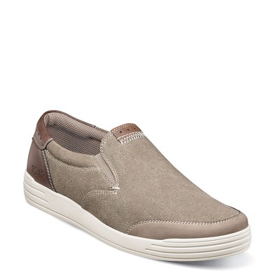 

Мужские слипоны Nunn Bush Kore City Walk Canvas Moc Toe Slip-On 13 2E US - Камень, Stone
