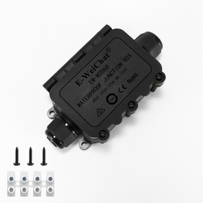 2/3/4/5Way Waterproof Junction Box Electric Cable Wire Plug Connector Protection