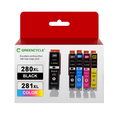 5PK PGI-280XXL CLI-281XXL Ink Cartridges for Canon TR8620A TR8622A TR8520 TS702A