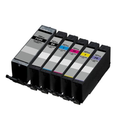 6 Ink Cartridge for Canon TS705 TS8100 TS8150 TS8151 PGI-580XXL CLI-581XXL