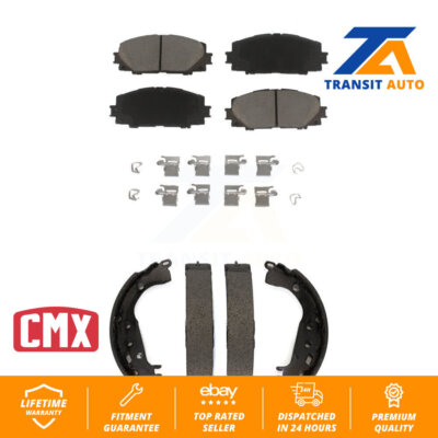 Front Rear Ceramic Brake Pads And Drum Shoes Kit For Toyota Yaris KCN-100331