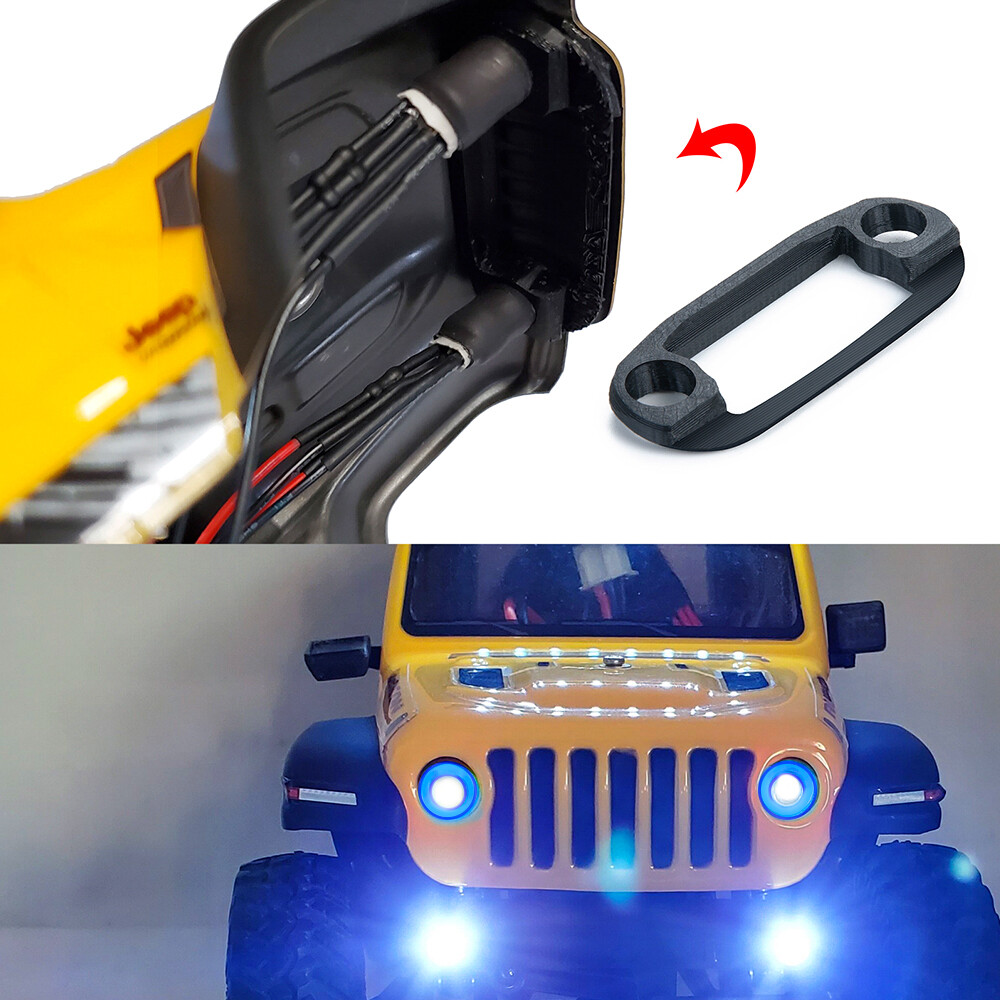 Front LED Lights Lamp Upgrade for RC Axial 1/24 SCX24 AXI00002 Crawler Car